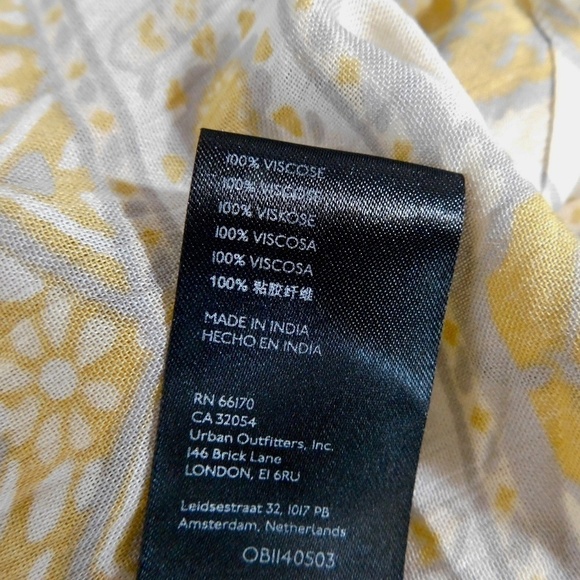 FREE PEOPLE Rosalie Wrap Top Antique Combo Geometric Tile Floral Print Small - Picture 15 of 16